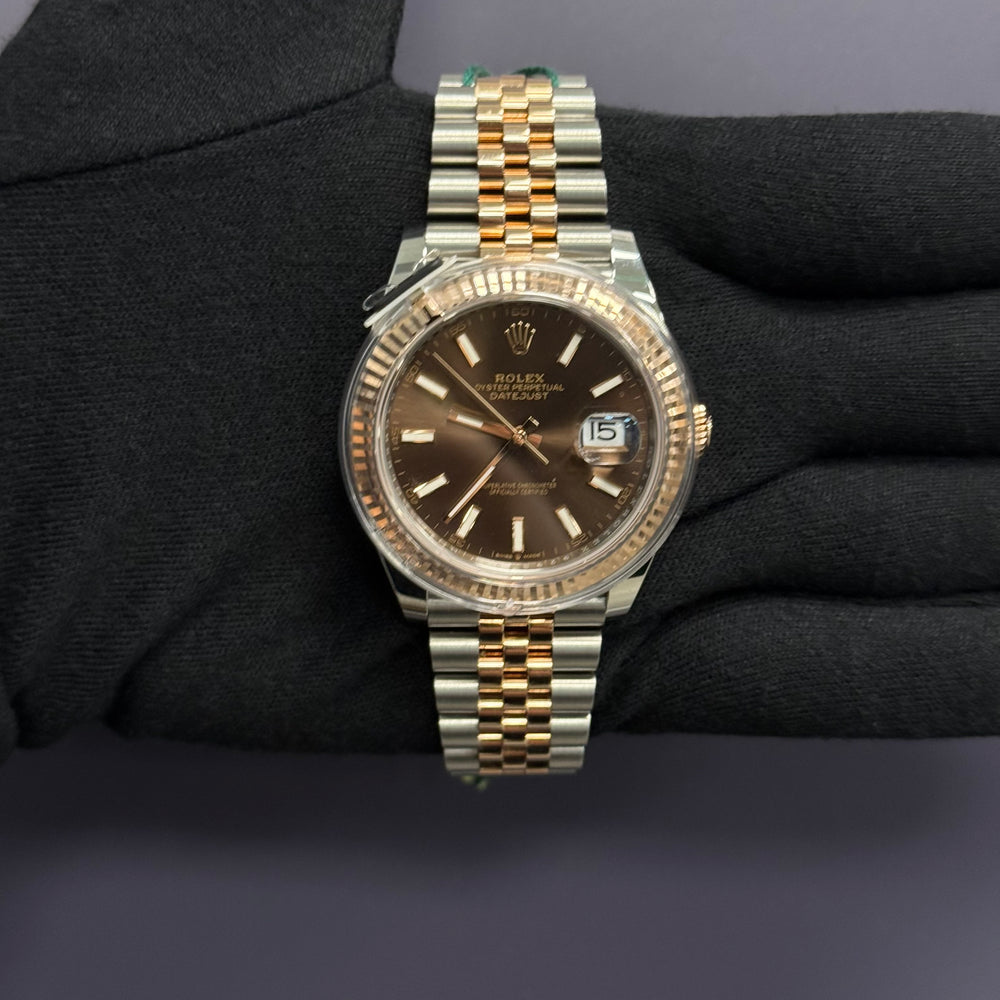 Rolex Datejust 41mm Chocolate Dial Watch Ref# 126331