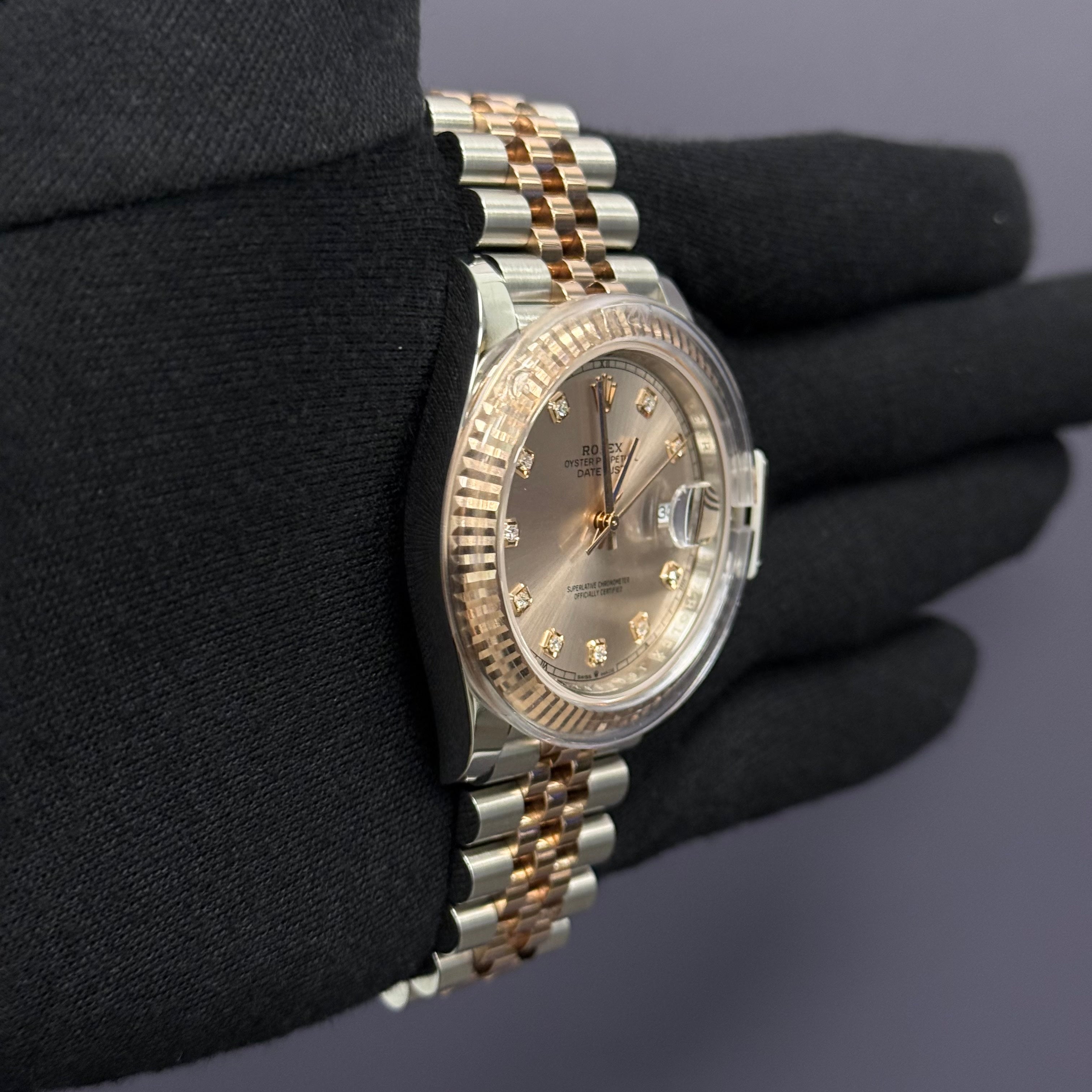 Rolex Datejust 41mm Sundust Dial Watch Ref# 126331 - Happy Jewelers Fine Jewelry Lifetime Warranty