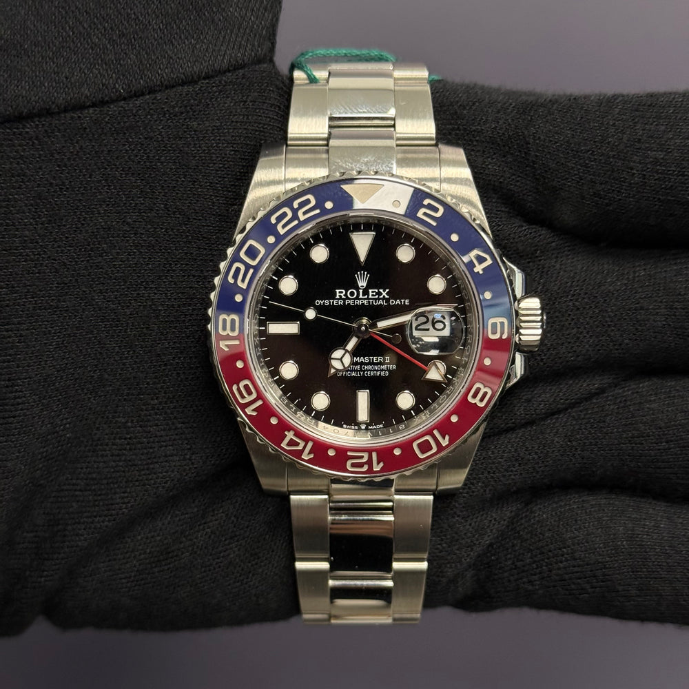 Rolex GMT-Master II 40mm Black Dial Watch Ref# 126710BLRO