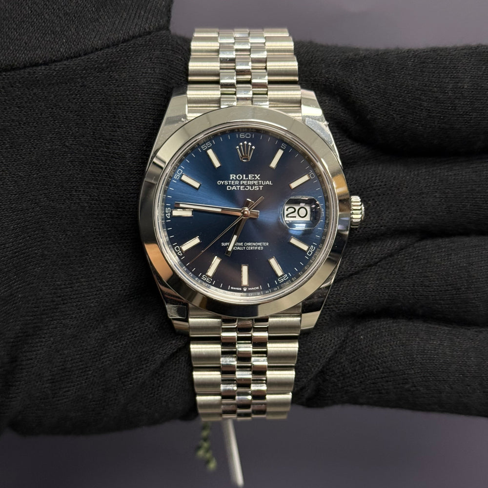 Rolex Datejust 41mm Blue Dial Watch Ref# 126300