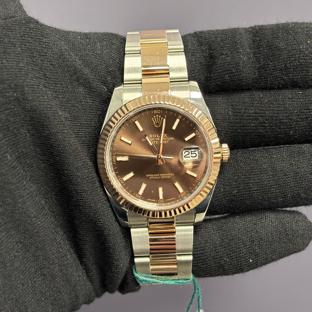 Rolex Datejust 41mm Chocolate Dial Watch Ref# 126331