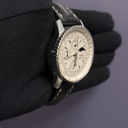 Breitling Navitimer 42mm Silver Dial Watch Ref# A19340 - Happy Jewelers Fine Jewelry Lifetime Warranty