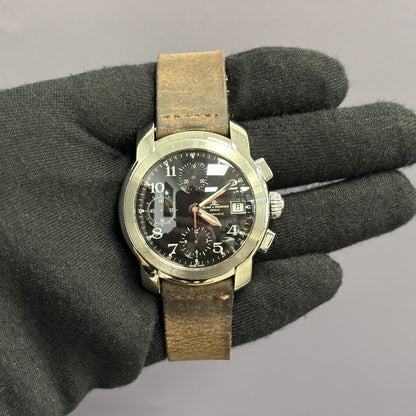 Baume & Mercier Capeland 39mm Black Dial Watch Ref# MV045216 - Happy Jewelers Fine Jewelry Lifetime Warranty