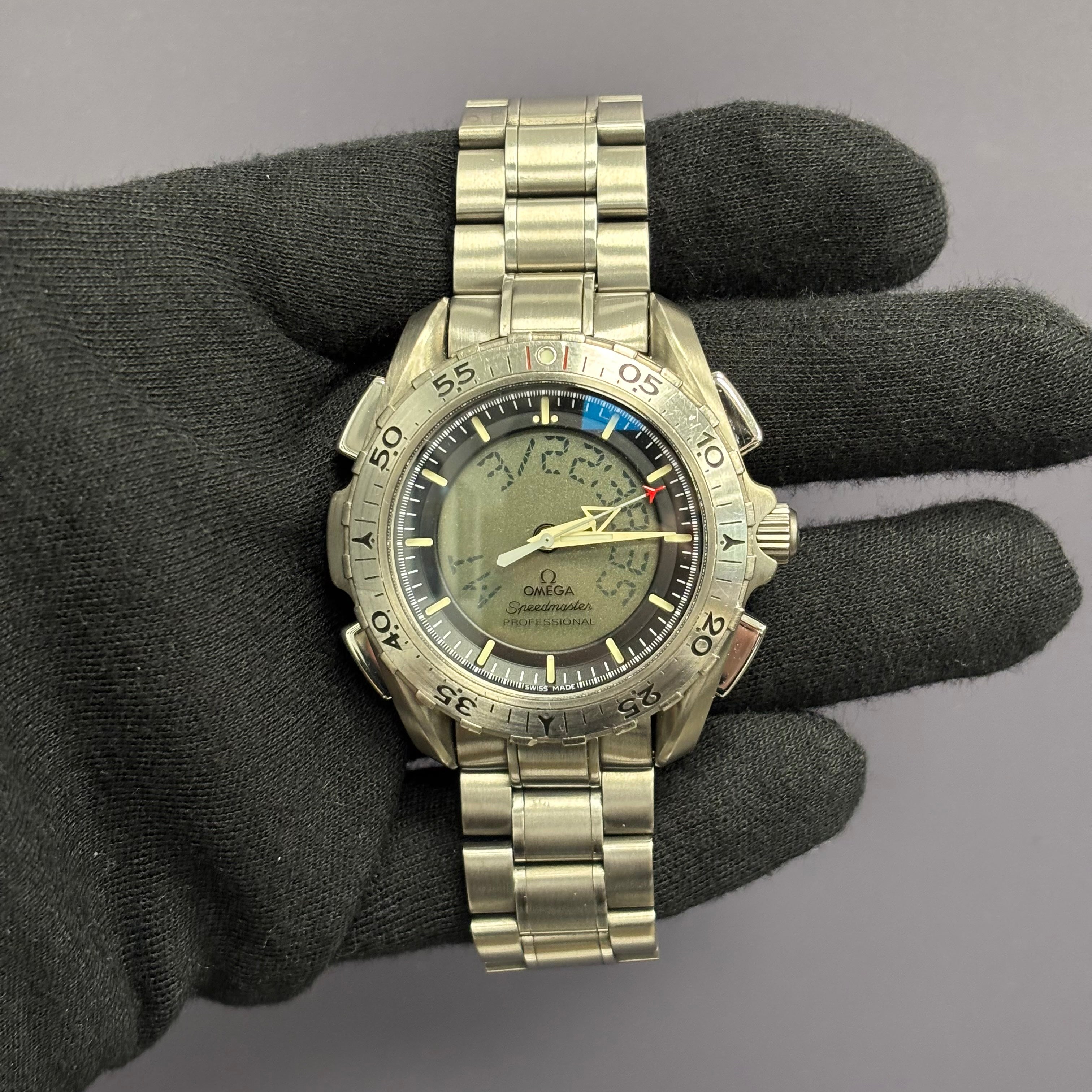 Omega Speedmaster 42mm Digital Dial Watch Ref# 3290.50.00 - Happy Jewelers Fine Jewelry Lifetime Warranty