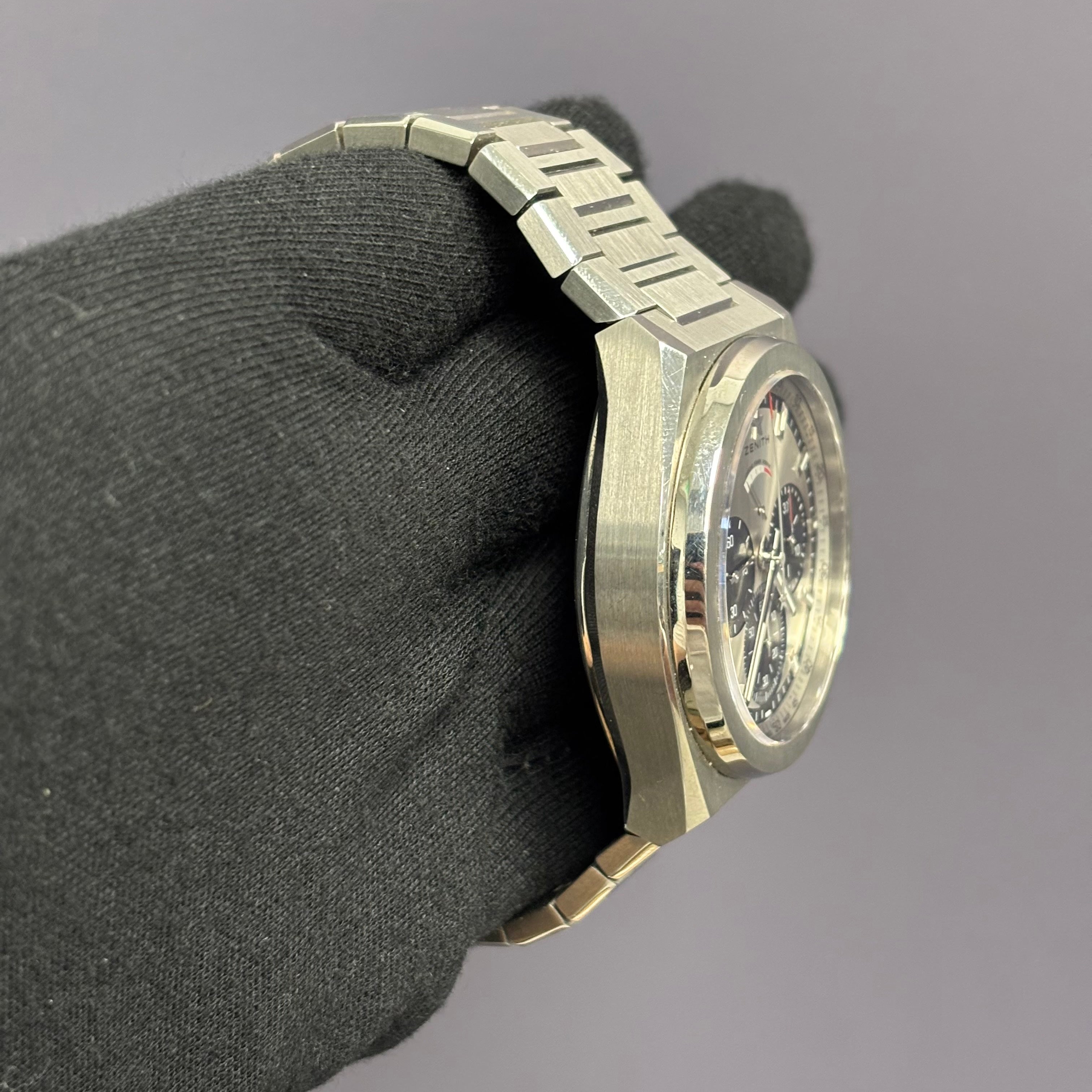 Zenith El Primero 44mm Silver Dial Watch Ref# 95.9005.9004/01.M9000 - Happy Jewelers Fine Jewelry Lifetime Warranty