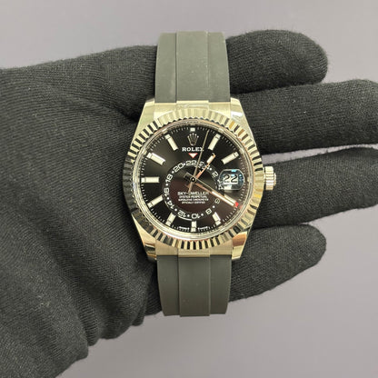 Rolex Sky-Dweller 42mm Black Dial Watch Ref# 336239 - Happy Jewelers Fine Jewelry Lifetime Warranty