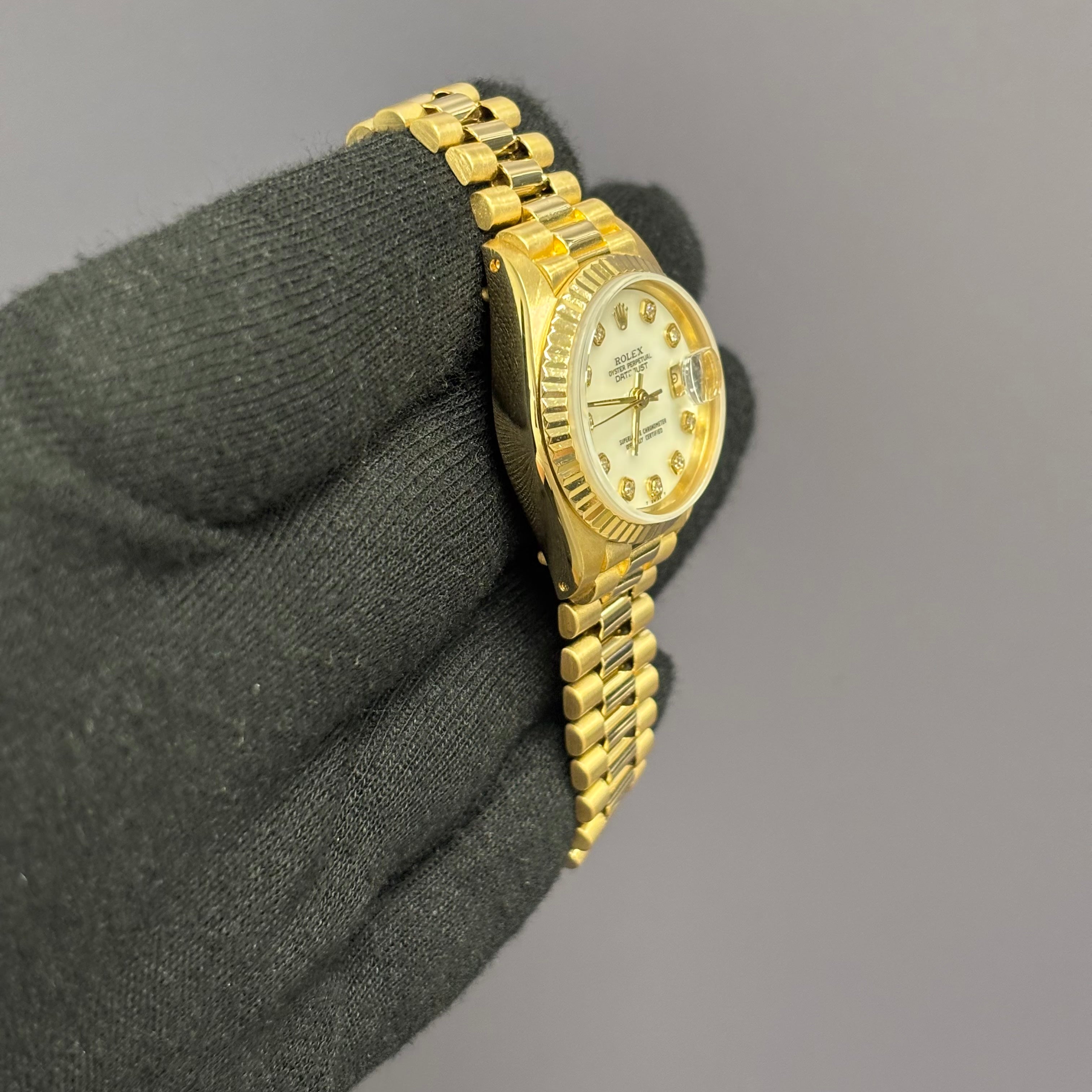 Rolex Datejust 26mm MOP Dial Watch Ref# 6927 - Happy Jewelers Fine Jewelry Lifetime Warranty