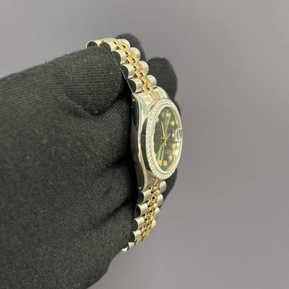 Rolex Datejust 31mm Green Dial Watch Ref# 68273 - Happy Jewelers Fine Jewelry Lifetime Warranty