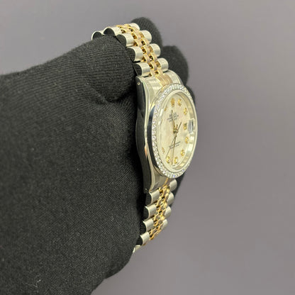 Rolex Datejust 36mm MOP Dial Watch Ref# 16233 - Happy Jewelers Fine Jewelry Lifetime Warranty