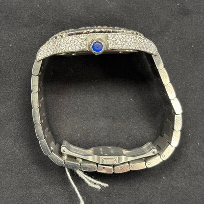 Cartier Santos 40mm Pave Dial Watch Ref# WSSA0030 - Happy Jewelers Fine Jewelry Lifetime Warranty