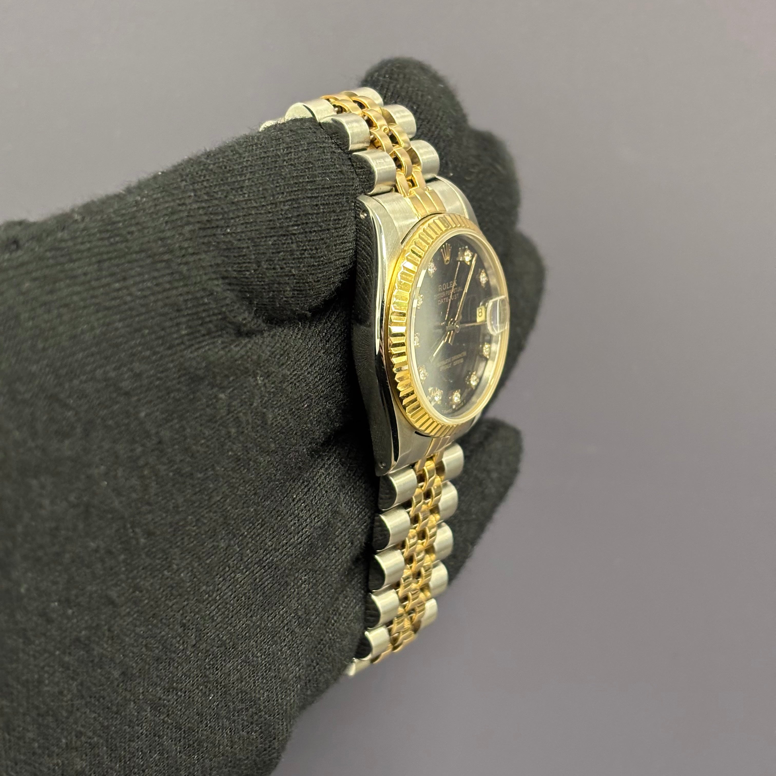Rolex Datejust 31mm Black Dial Watch Ref# 68273 - Happy Jewelers Fine Jewelry Lifetime Warranty