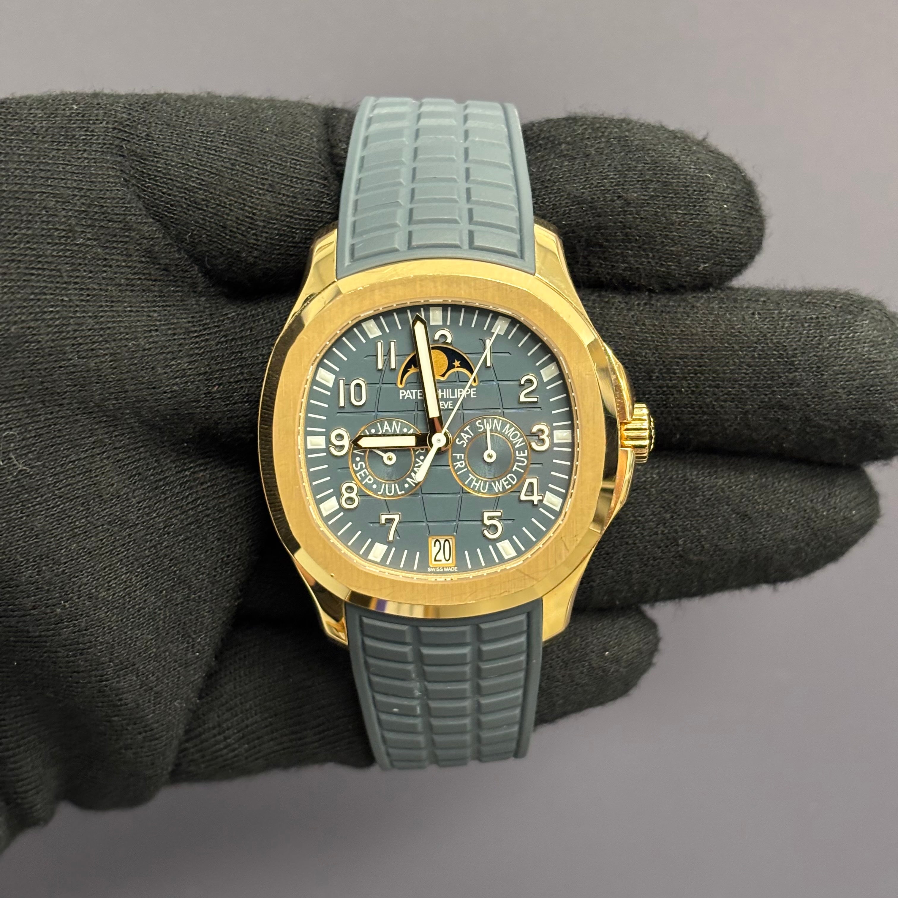Patek Philippe Aquanaut 39mm Blue Dial Ref# 5261R-001 – Happy Jewelers