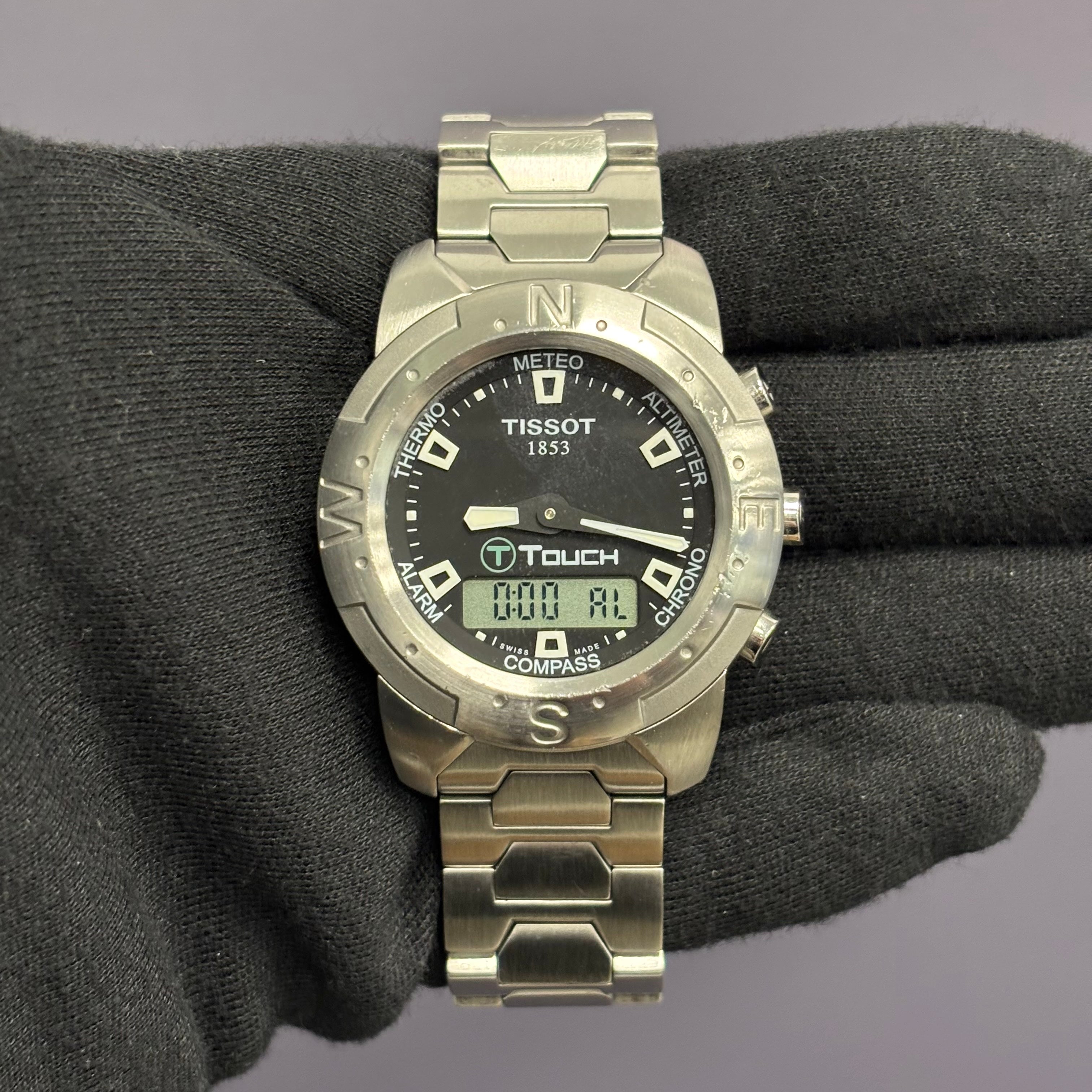 Tissot T Touch 40mm Black Dial Watch - Happy Jewelers Fine Jewelry Lifetime Warranty