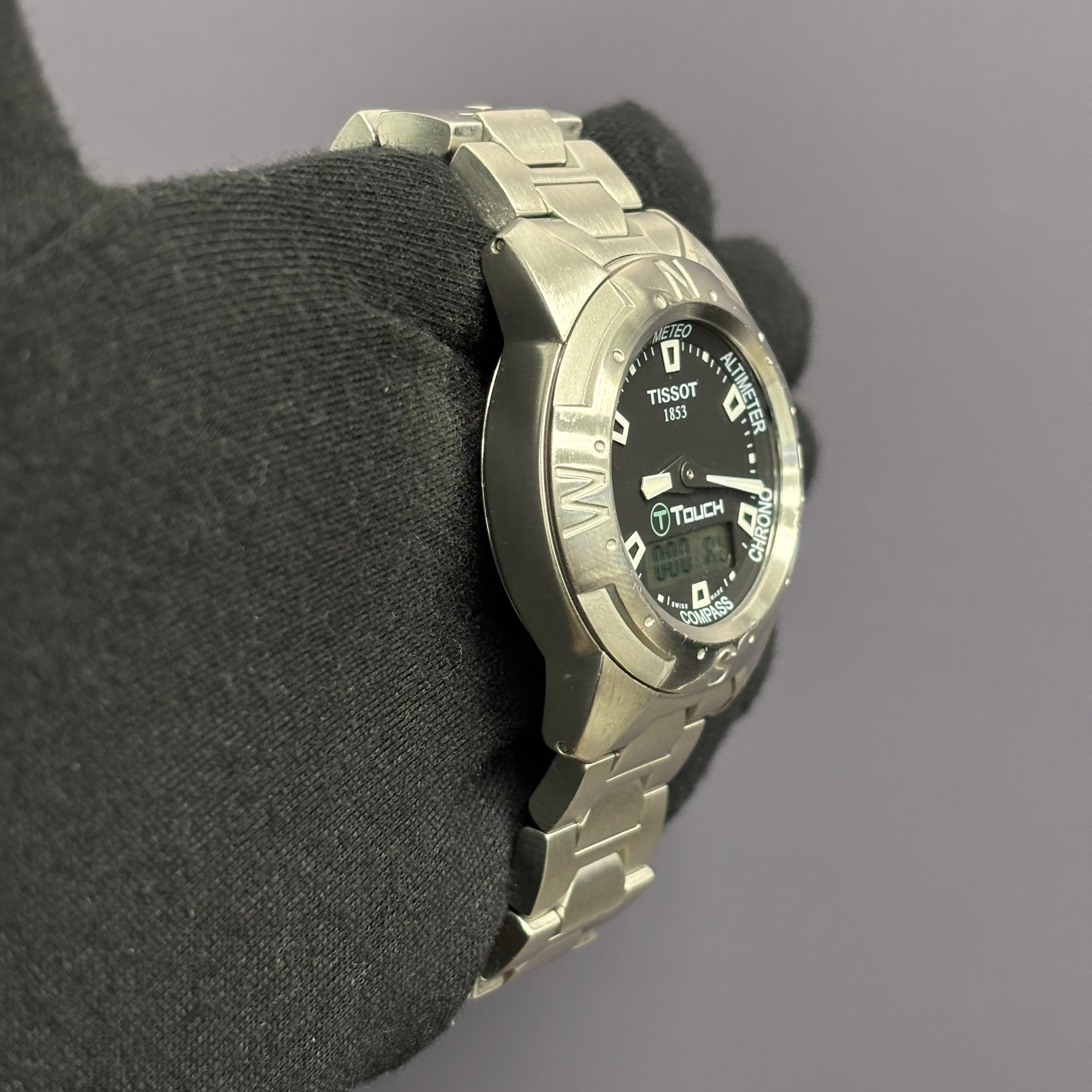 Tissot T Touch 40mm Black Dial Watch - Happy Jewelers Fine Jewelry Lifetime Warranty