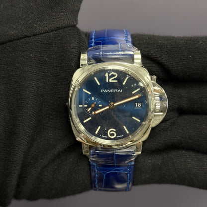 Panerai Luminor 38mm Blue Dial Watch Ref# PAM01273 - Happy Jewelers Fine Jewelry Lifetime Warranty