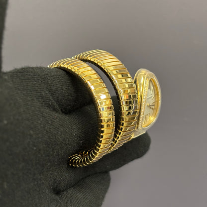 Bvlgari Serpenti 35mm Silver Dial Watch Ref# 101923 - Happy Jewelers Fine Jewelry Lifetime Warranty