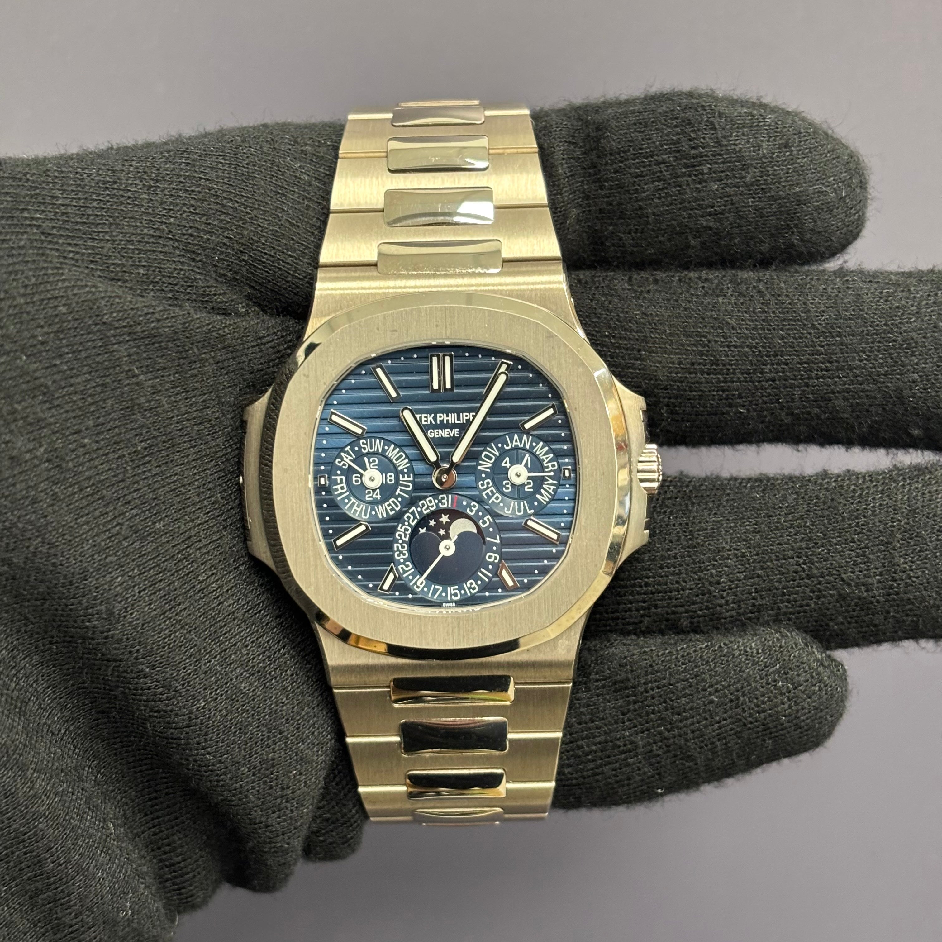 Patek Philippe Nautilus 40mm Blue Dial Watch Ref# 5740/1G-001 - Happy Jewelers Fine Jewelry Lifetime Warranty
