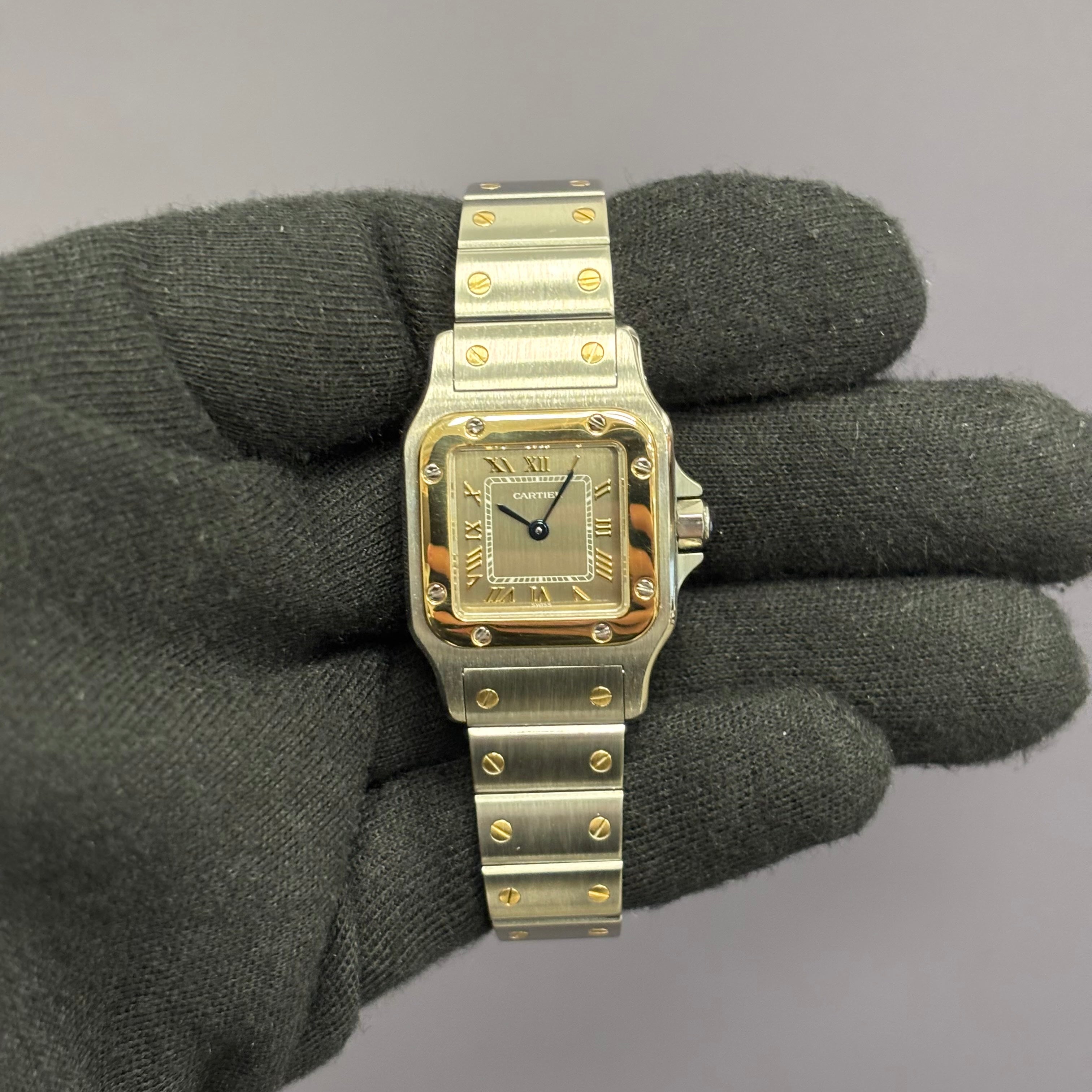 Cartier Santos 24mm Silver Dial Watch Ref# W20031C4 - Happy Jewelers Fine Jewelry Lifetime Warranty