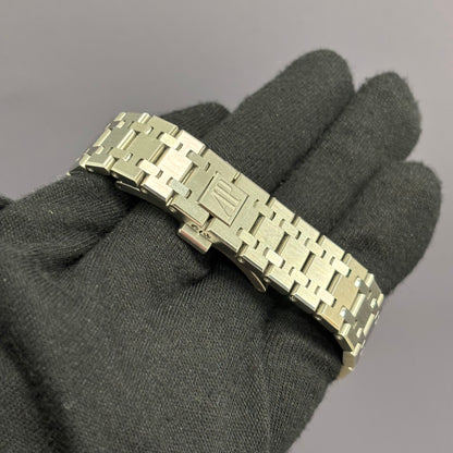 Audemars Piguet Royal Oak 37mm White Dial Watch Ref# 15450ST.OO.1256ST.01 - Happy Jewelers Fine Jewelry Lifetime Warranty