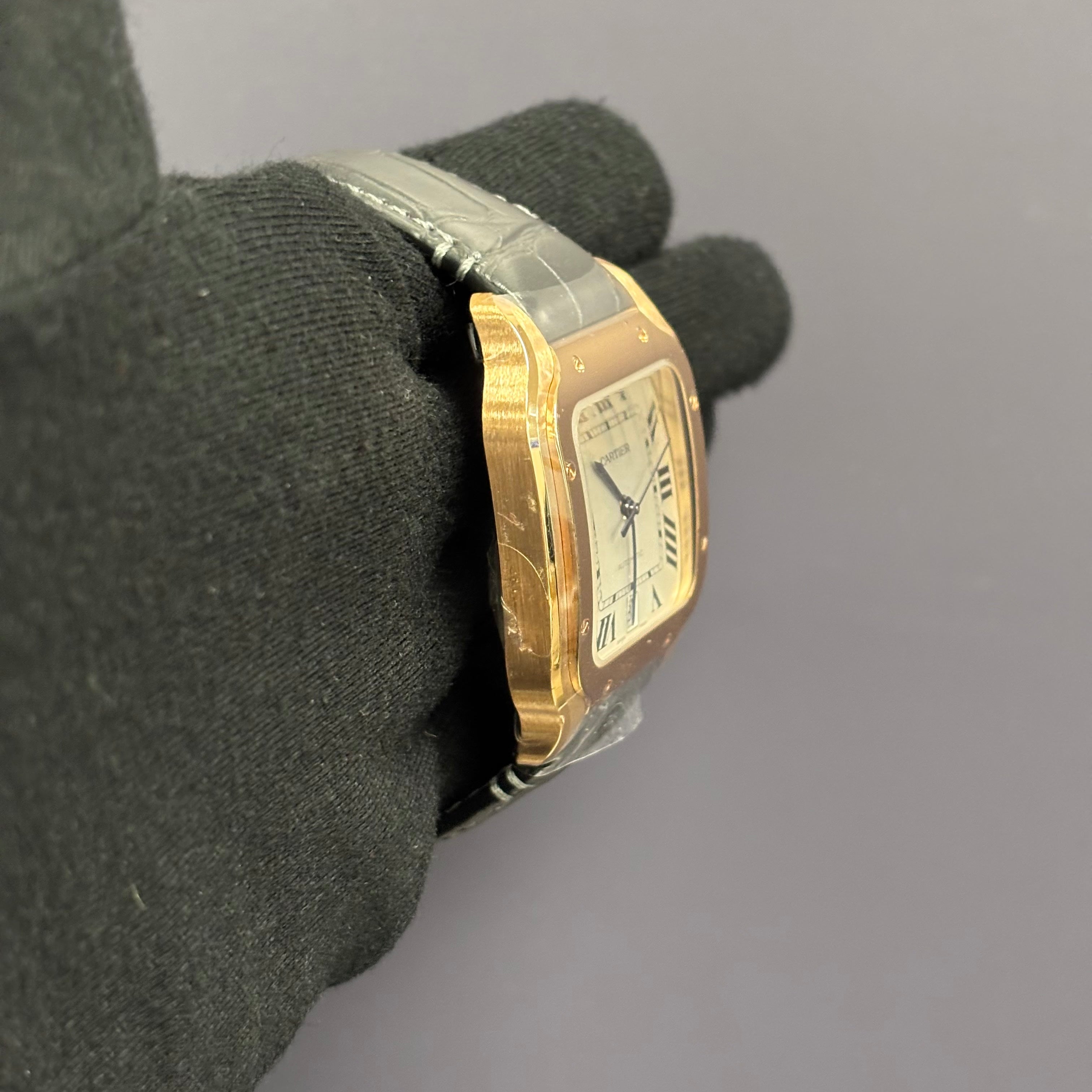 Cartier Santos 39.8mm White Dial Watch Ref# WGSA0019 - Happy Jewelers Fine Jewelry Lifetime Warranty