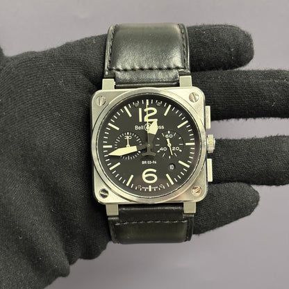 Bell & Ross BR03 42mm Black Dial Watch Ref# BR03-94-S - Happy Jewelers Fine Jewelry Lifetime Warranty