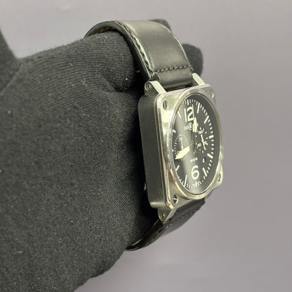 Bell & Ross BR03 42mm Black Dial Watch Ref# BR03-94-S - Happy Jewelers Fine Jewelry Lifetime Warranty