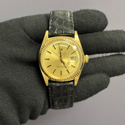 Rolex Day-Date 36mm Yellow Dial Watch Ref# 1803 - Happy Jewelers Fine Jewelry Lifetime Warranty