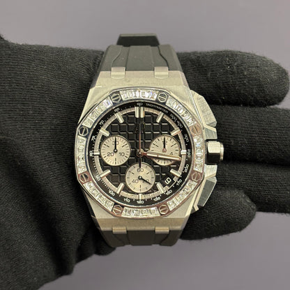 Audemars Piguet Royal Oak 43mm Black Dial Watch Ref# 26424BC.ZZ.D002CA.01 - Happy Jewelers Fine Jewelry Lifetime Warranty