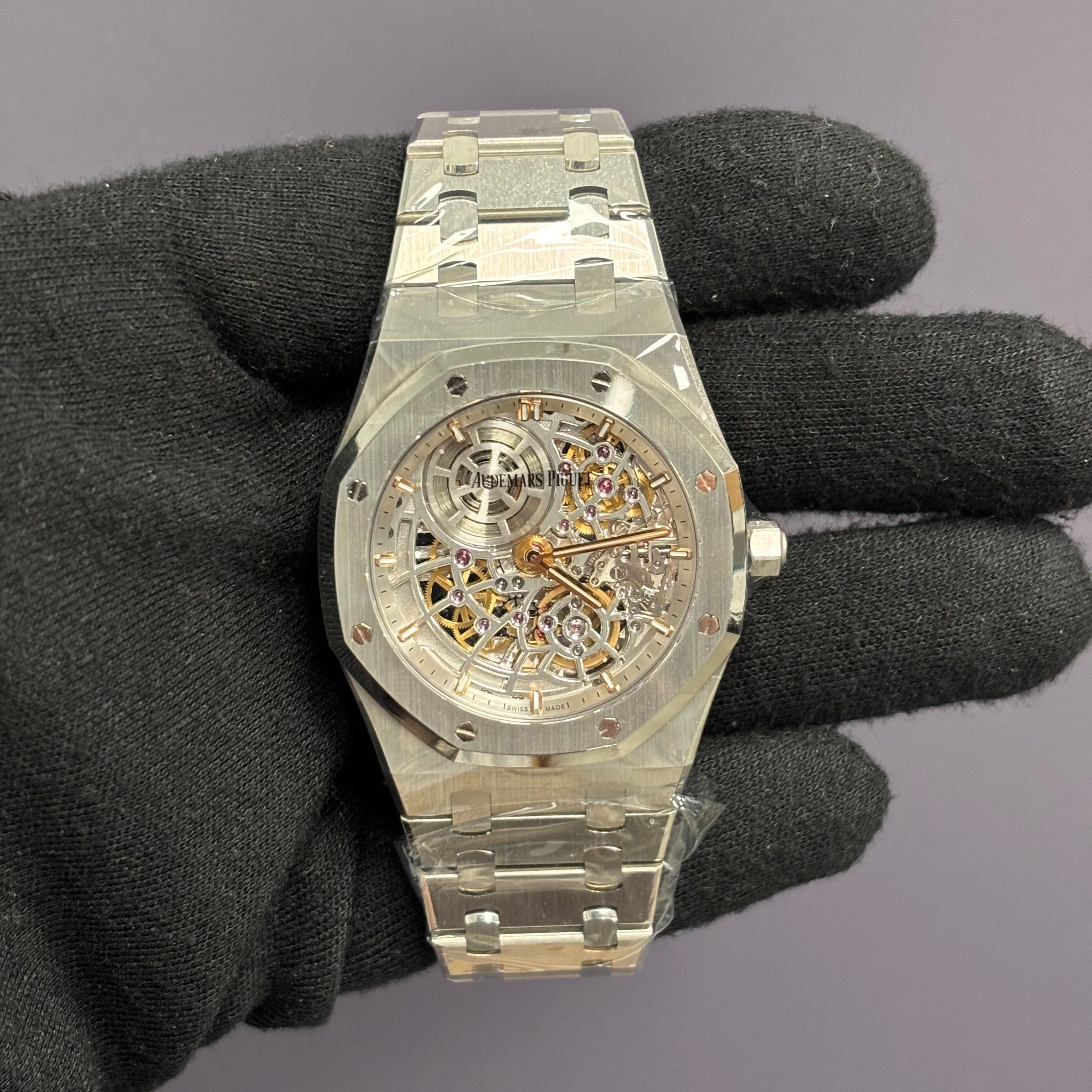 Audemars Piguet Royal Oak 39mm Skeleton Dial Watch Ref# 16204ST.OO.1240ST.01 - Happy Jewelers Fine Jewelry Lifetime Warranty