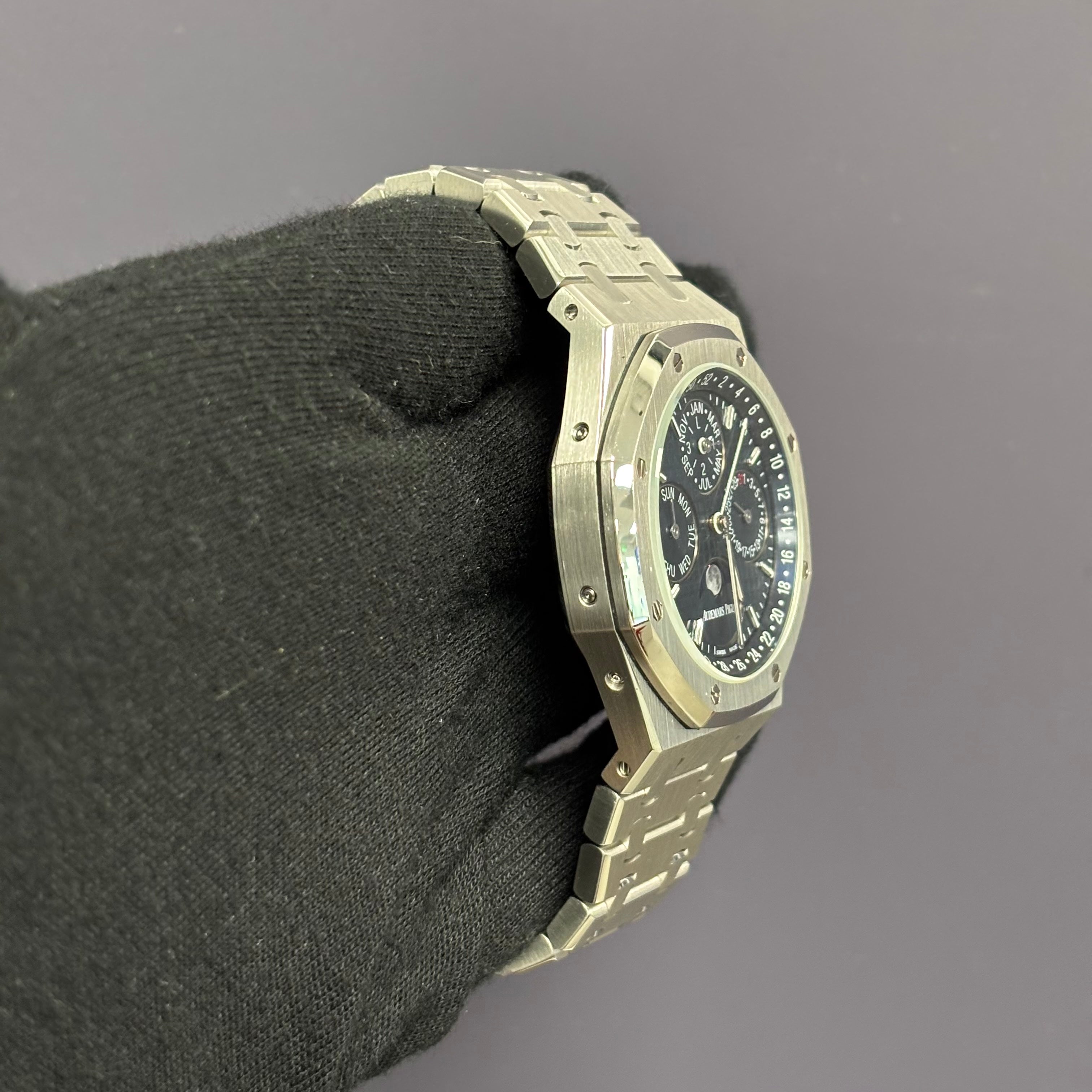 Audemars Piguet Royal Oak 41mm Blue Dial Watch Ref# 26574ST.OO.1220ST.03 - Happy Jewelers Fine Jewelry Lifetime Warranty