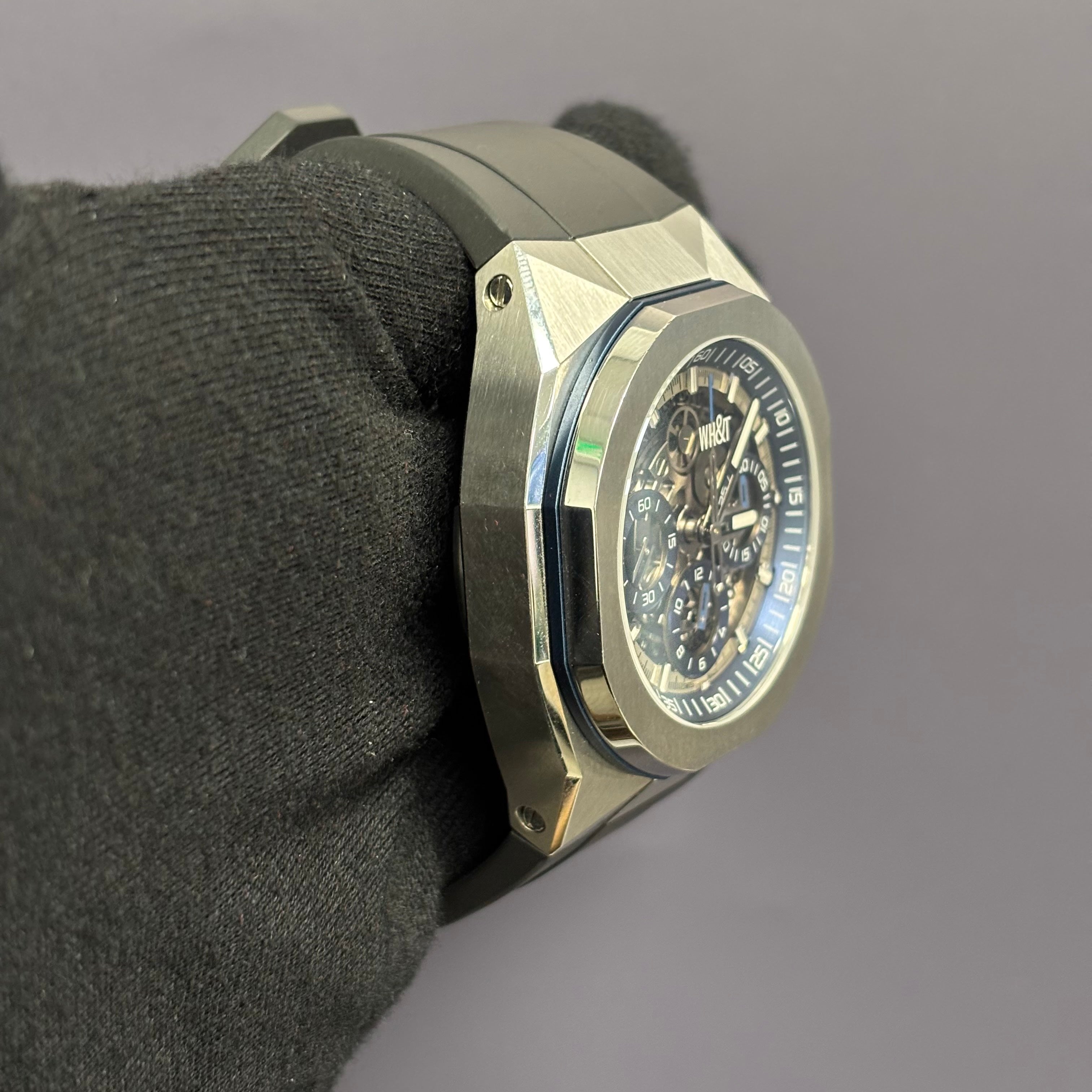 WH&T Montre 42mm Openwork Dial Watch Ref# LCF888101 - Happy Jewelers Fine Jewelry Lifetime Warranty