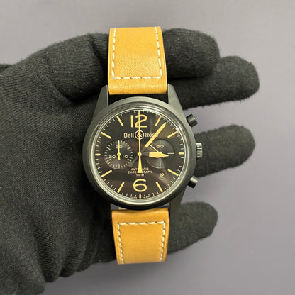 Bell & Ross Heritage 41.5mm Black Dial Watch Ref# BR126 - Happy Jewelers Fine Jewelry Lifetime Warranty