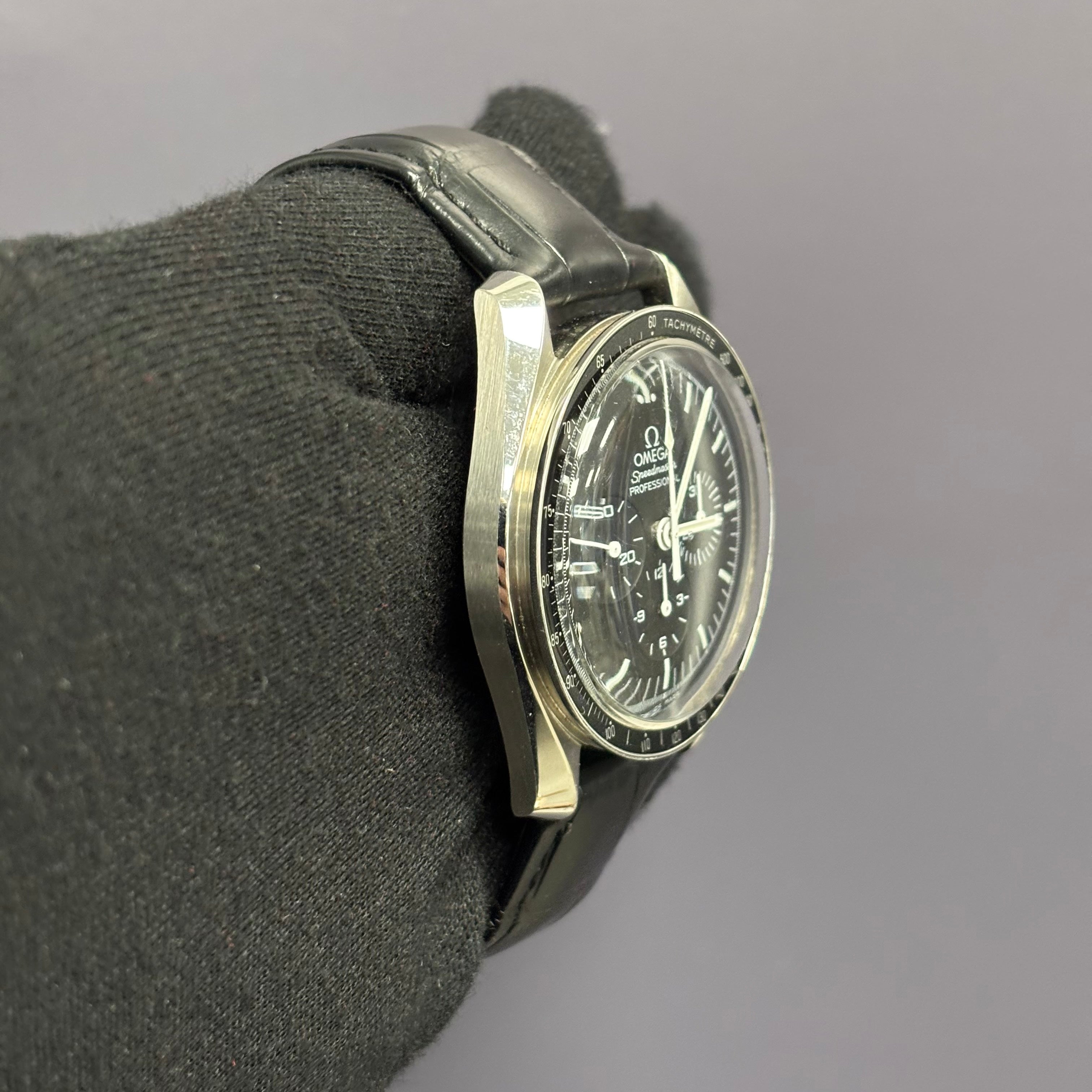 Omega Speedmaster 42mm Black Dial Watch Ref# 311.30.42.30.01.005 - Happy Jewelers Fine Jewelry Lifetime Warranty