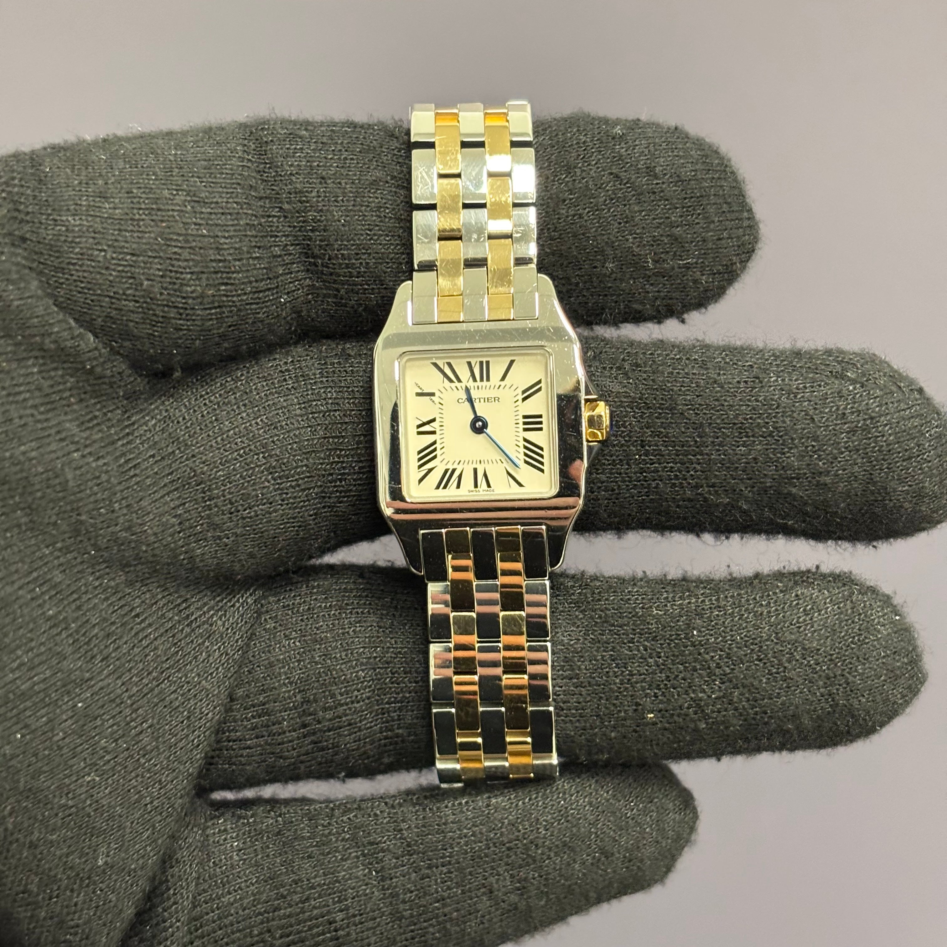 Cartier Santos 20mm Ivory Dial Watch Ref# W25066Z6 - Happy Jewelers Fine Jewelry Lifetime Warranty