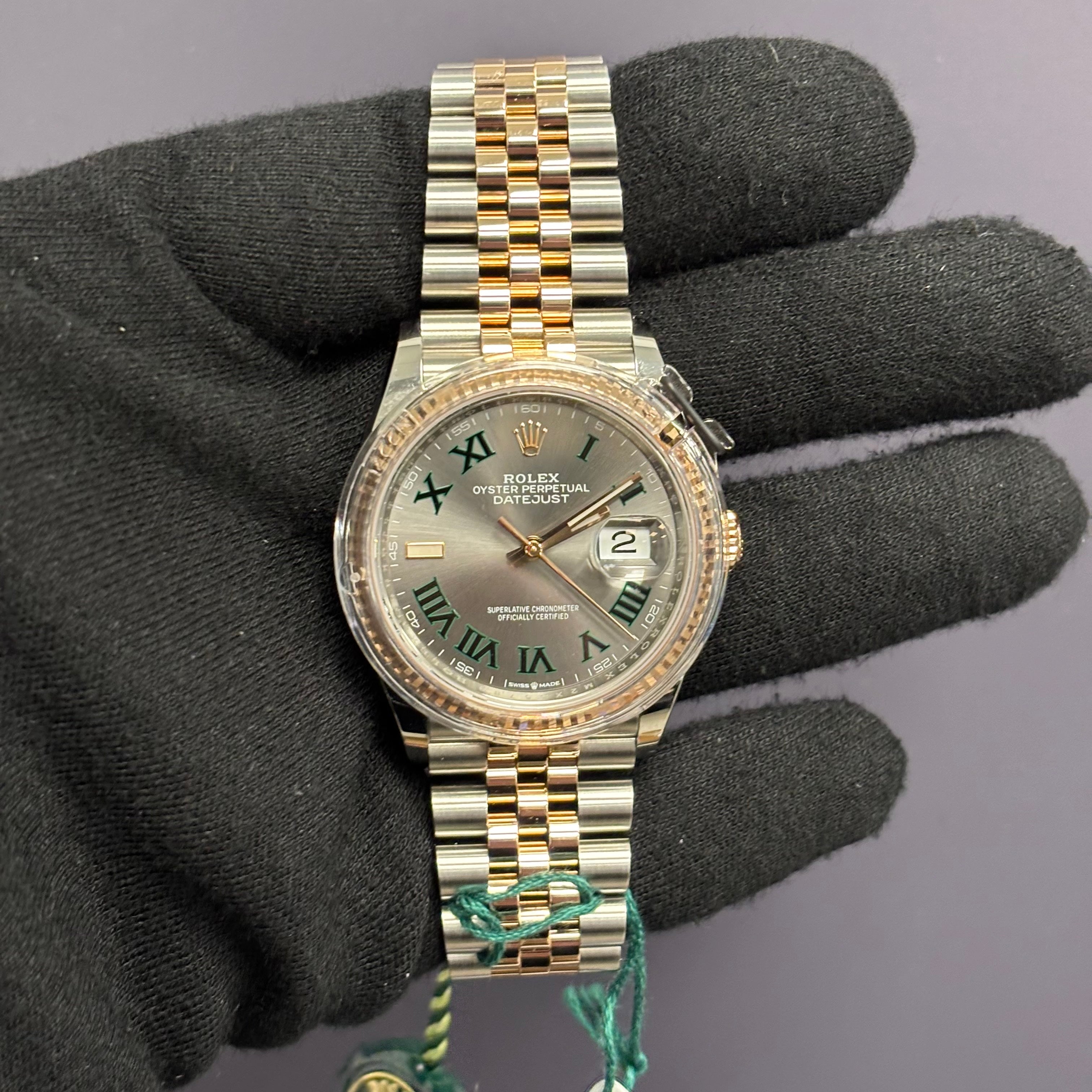 Rolex Datejust 36mm Wimbledon Dial Watch Ref# 126231 - Happy Jewelers Fine Jewelry Lifetime Warranty