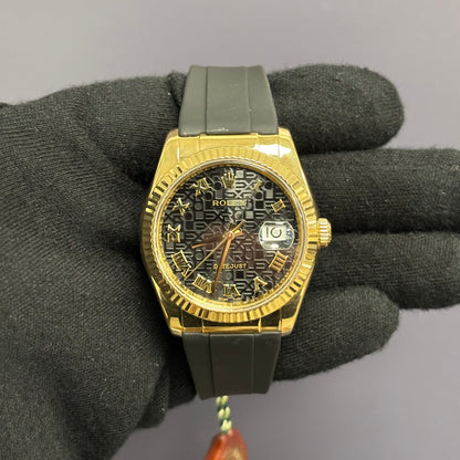 Rolex Datejust 36mm Black Dial Watch Ref# 116138 - Happy Jewelers Fine Jewelry Lifetime Warranty