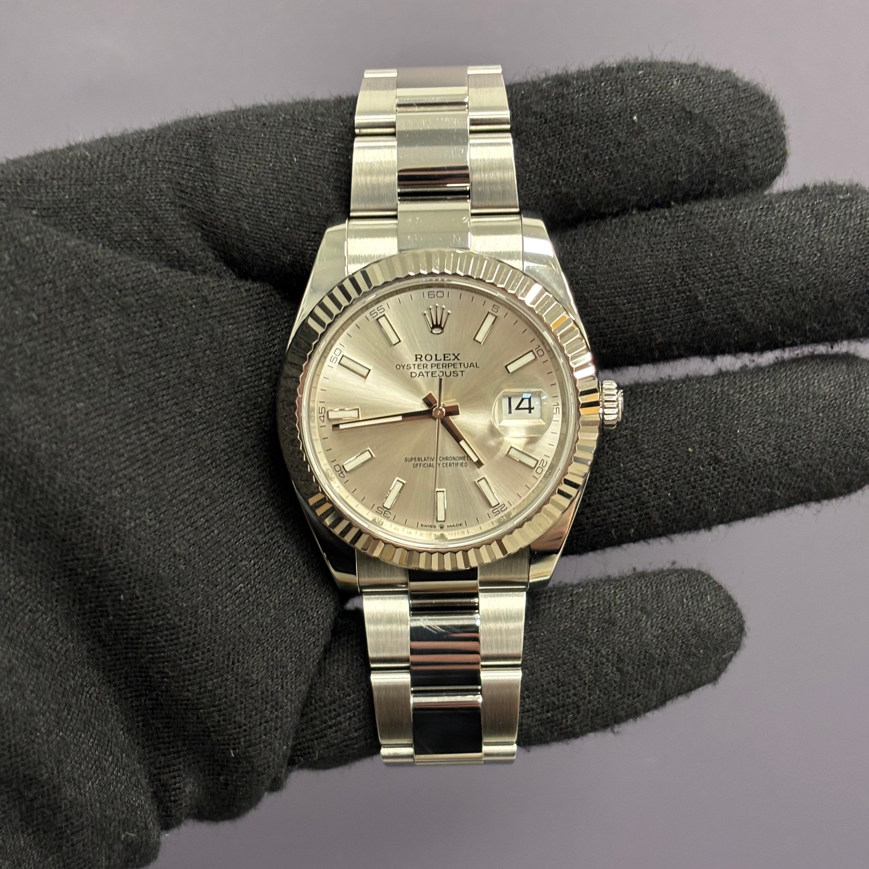 Rolex Datejust 41mm Silver Dial Watch Ref# 126334 - Happy Jewelers Fine Jewelry Lifetime Warranty