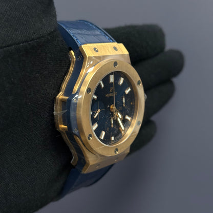 Hublot Big Bang 44mm Blue Dial Watch Ref# 301.PX.7180.LR - Happy Jewelers Fine Jewelry Lifetime Warranty