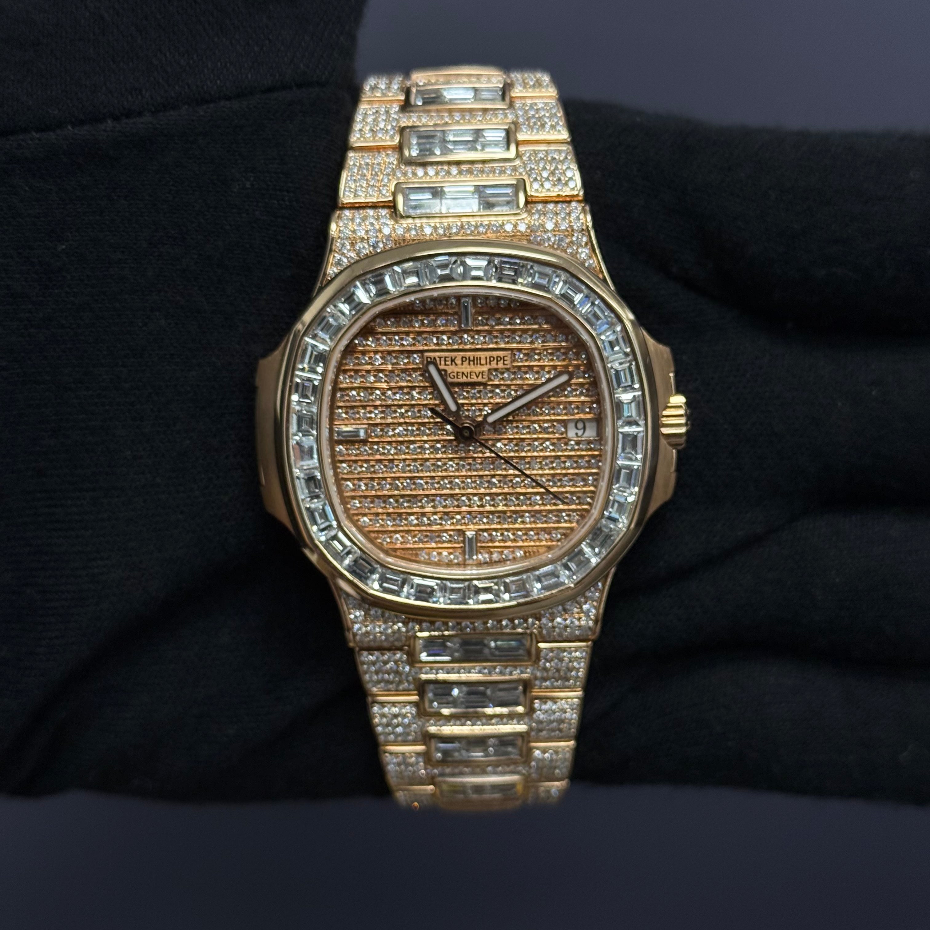 Patek Philippe Nautilus 40mm Pave Dial Watch Ref# 5711 - Happy Jewelers Fine Jewelry Lifetime Warranty