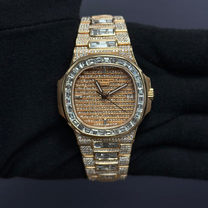 Patek Philippe Nautilus 40mm Pave Dial Watch Ref# 5711 - Happy Jewelers Fine Jewelry Lifetime Warranty