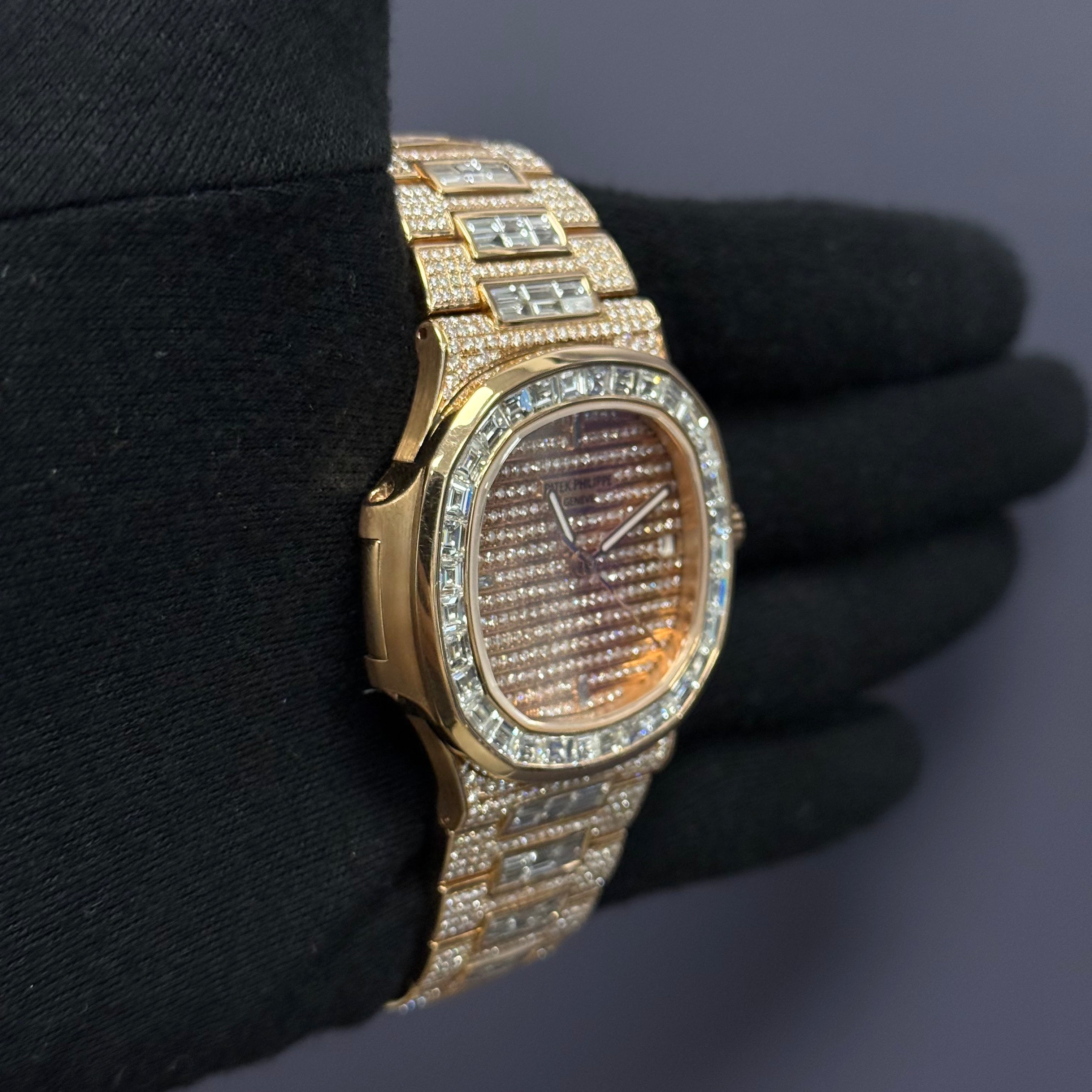 Patek Philippe Nautilus 40mm Pave Dial Watch Ref# 5711 - Happy Jewelers Fine Jewelry Lifetime Warranty