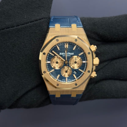 Audemars Piguet Royal Oak 41mm Blue Dial Watch Ref# 26239OR.OO.D315CR.01 - Happy Jewelers Fine Jewelry Lifetime Warranty