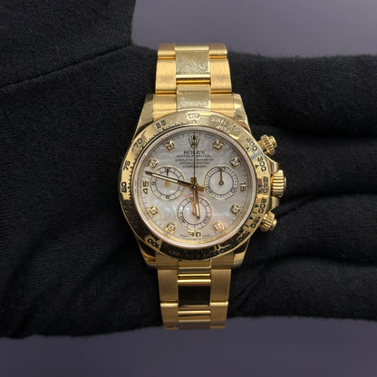Rolex Daytona 40mm MOP Dial Watch Ref# 116508 - Happy Jewelers Fine Jewelry Lifetime Warranty