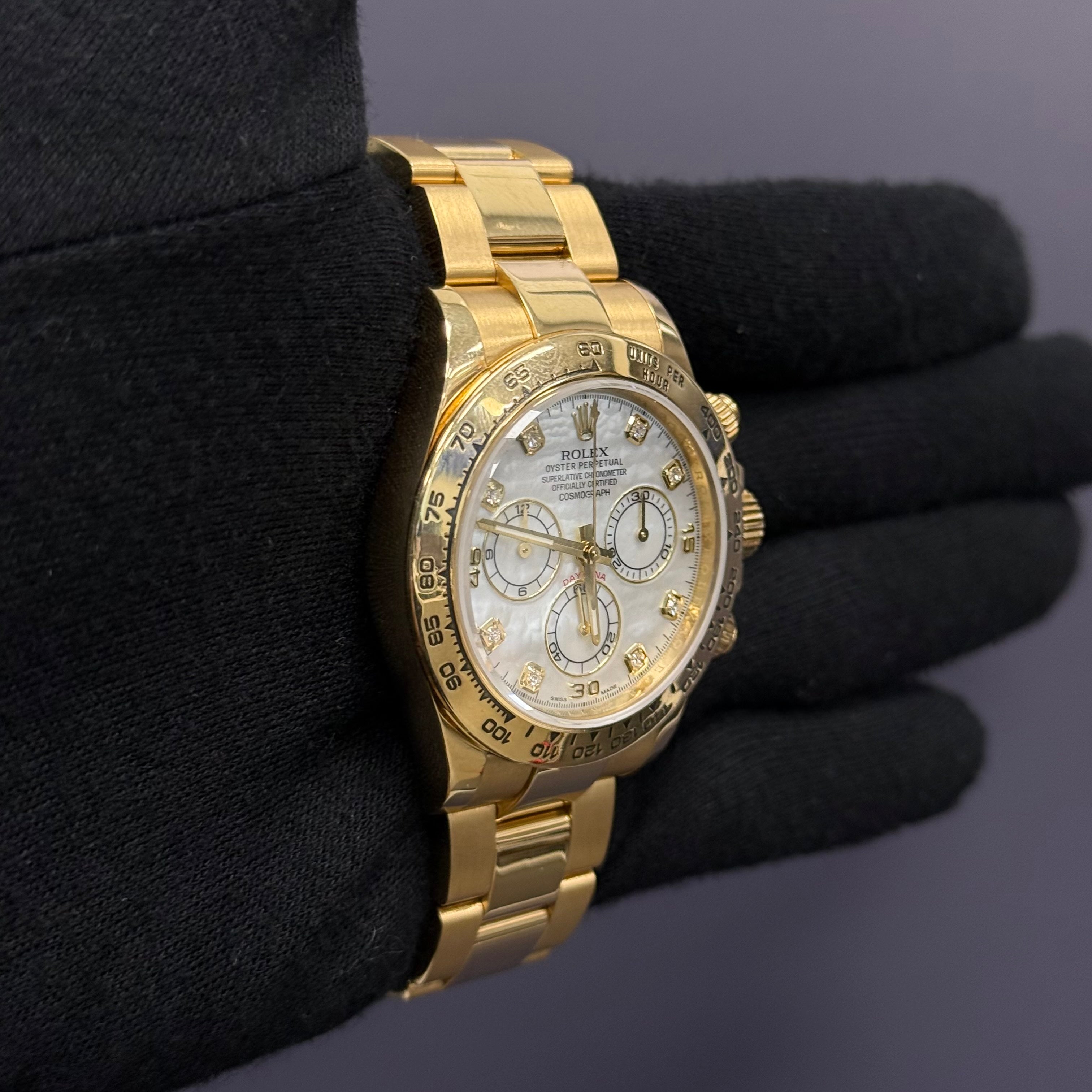 Rolex Daytona 40mm MOP Dial Watch Ref# 116508 - Happy Jewelers Fine Jewelry Lifetime Warranty