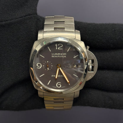 Panerai Luminor 45mm Brown Dial Watch Ref# PAM00352 - Happy Jewelers Fine Jewelry Lifetime Warranty