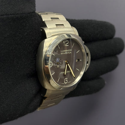 Panerai Luminor 45mm Brown Dial Watch Ref# PAM00352 - Happy Jewelers Fine Jewelry Lifetime Warranty
