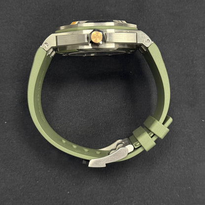 Audemars Piguet Royal Oak 42mm Green Dial Watch Ref# 15720ST.OO.A052CA.01 - Happy Jewelers Fine Jewelry Lifetime Warranty