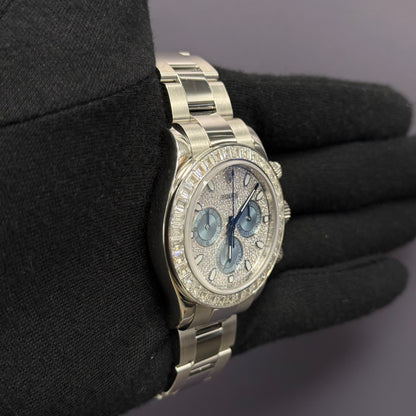 Rolex Daytona 40mm Pave Dial Watch Ref# 116576TBR - Happy Jewelers Fine Jewelry Lifetime Warranty