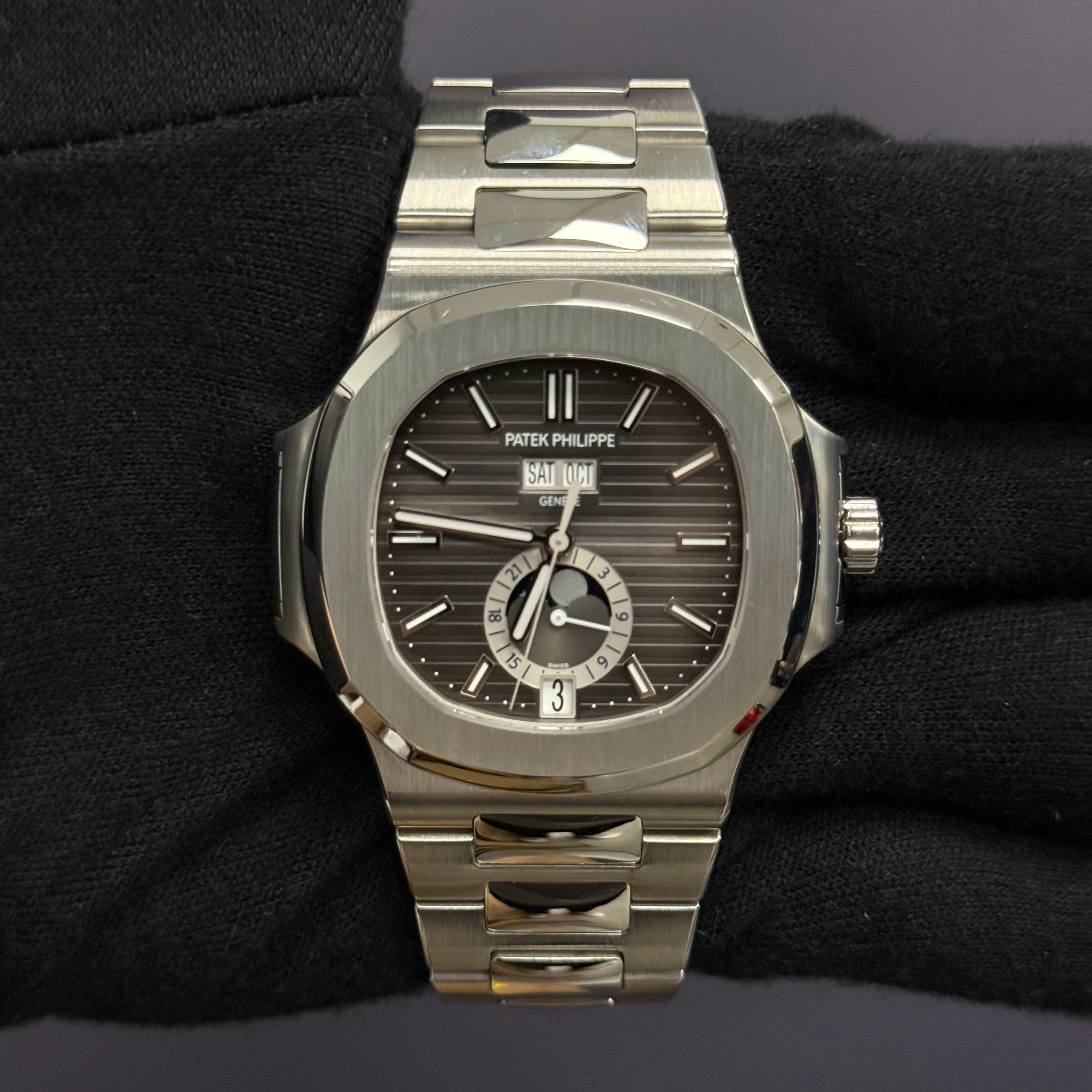 Patek Philippe Nautilus 40mm Grey Dial Watch Ref# 5726/1A-001 - Happy Jewelers Fine Jewelry Lifetime Warranty