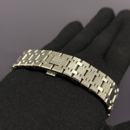 Audemars Piguet Royal Oak 41mm White Dial Watch Ref# 26331ST.OO.1220ST.03 - Happy Jewelers Fine Jewelry Lifetime Warranty